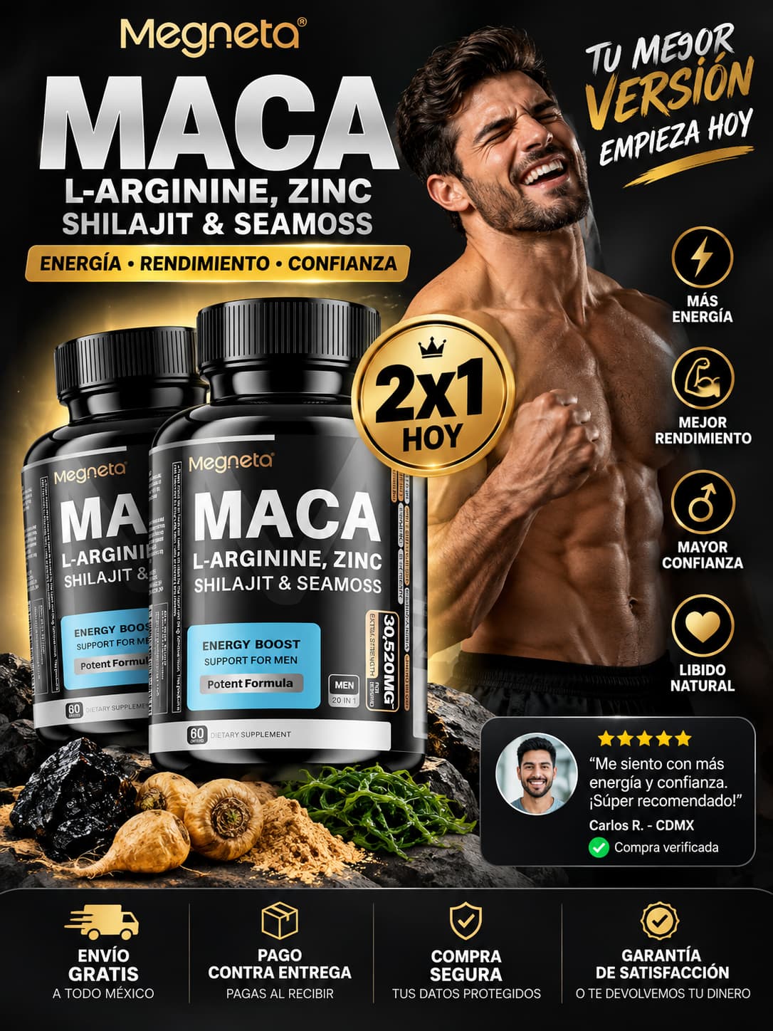 Suplemento Megneta Maca - 2x1 hoy