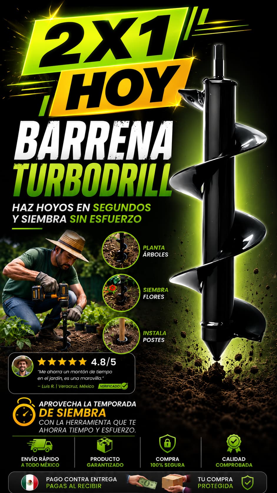 Barrena. TurboDrill - 2x1 hoy