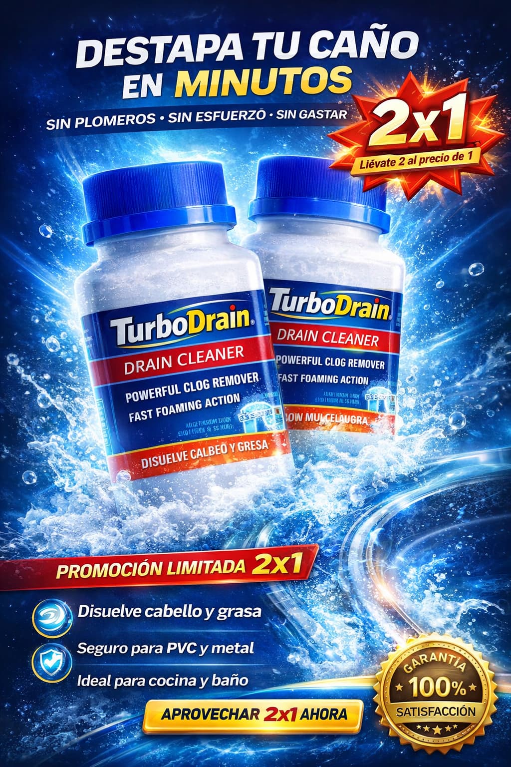 TurboDrain - Destapa en Minutos