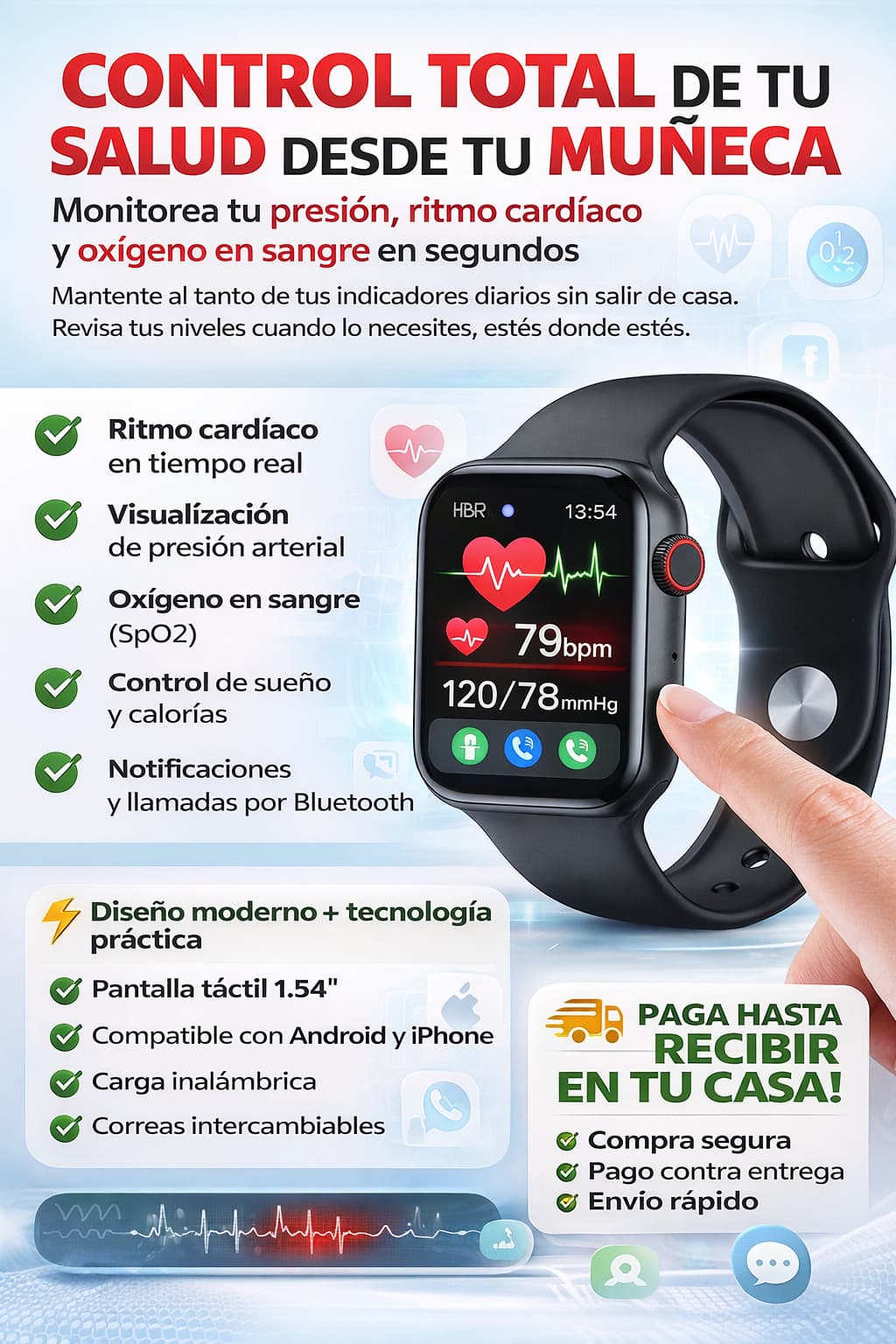 Reloj VitalTrack – Controla Tu Salud