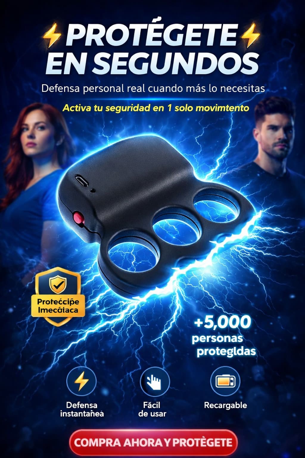 Manopla Shock - Protección inmediata
