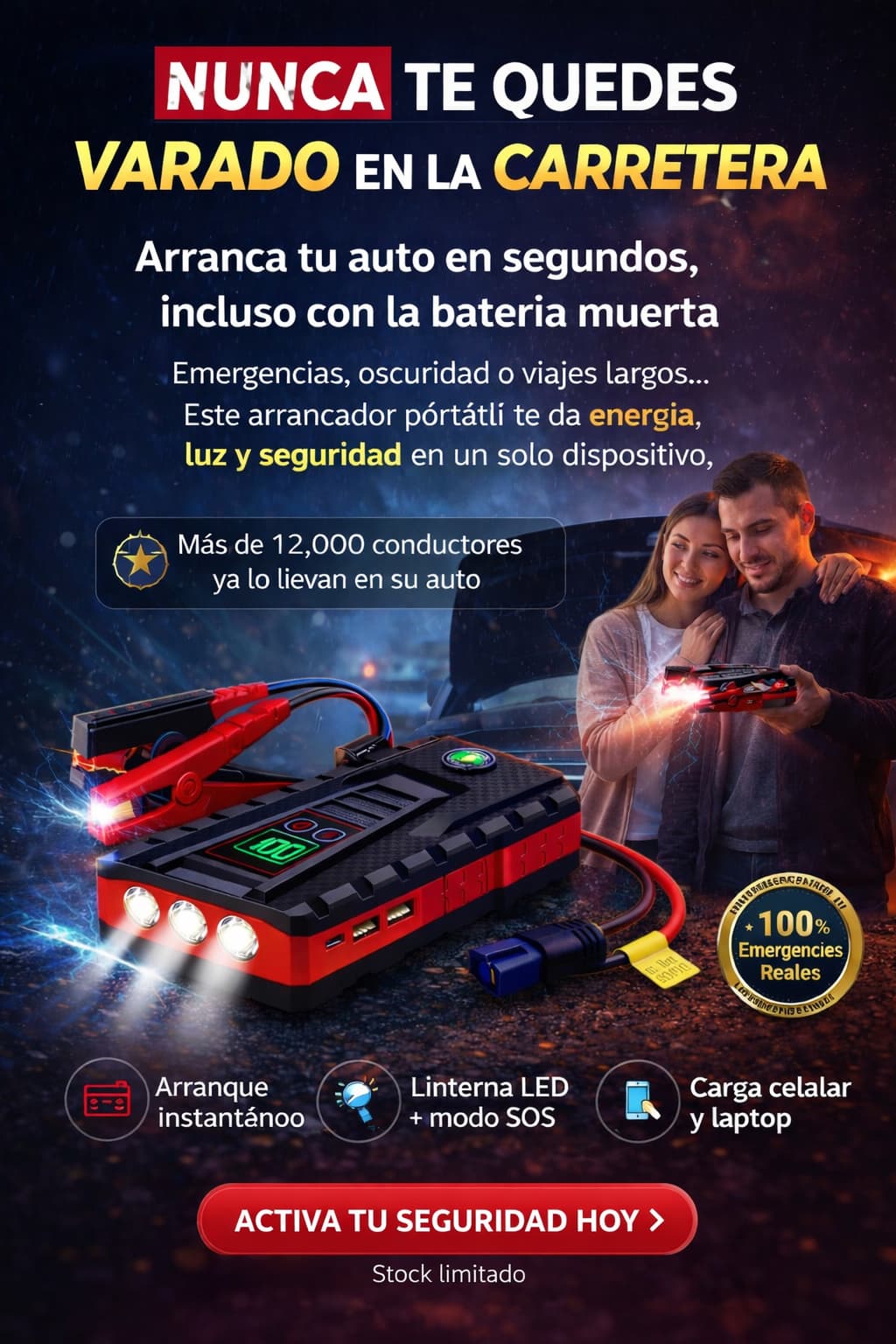 Arrancador PowerStart – Enciende tu auto al instante