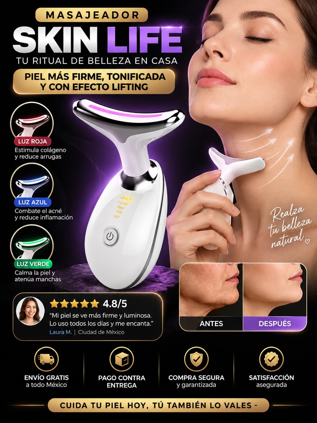 Masajeador Facial Skin Life
