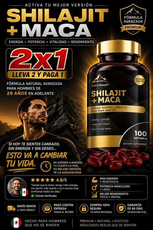 SHILAJIT + MACA - 2X1 HOY