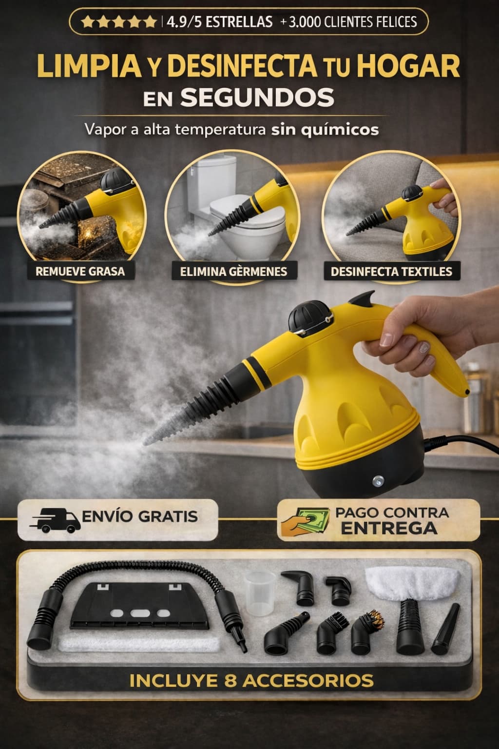 VaporMax Pro™ - Desengrasa en segundos