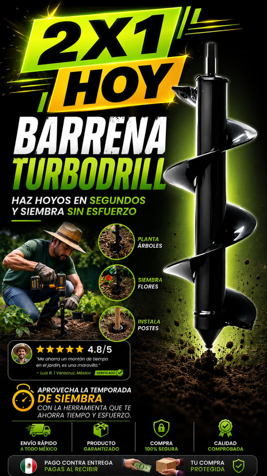 Barrena. TurboDrill - 2x1 hoy
