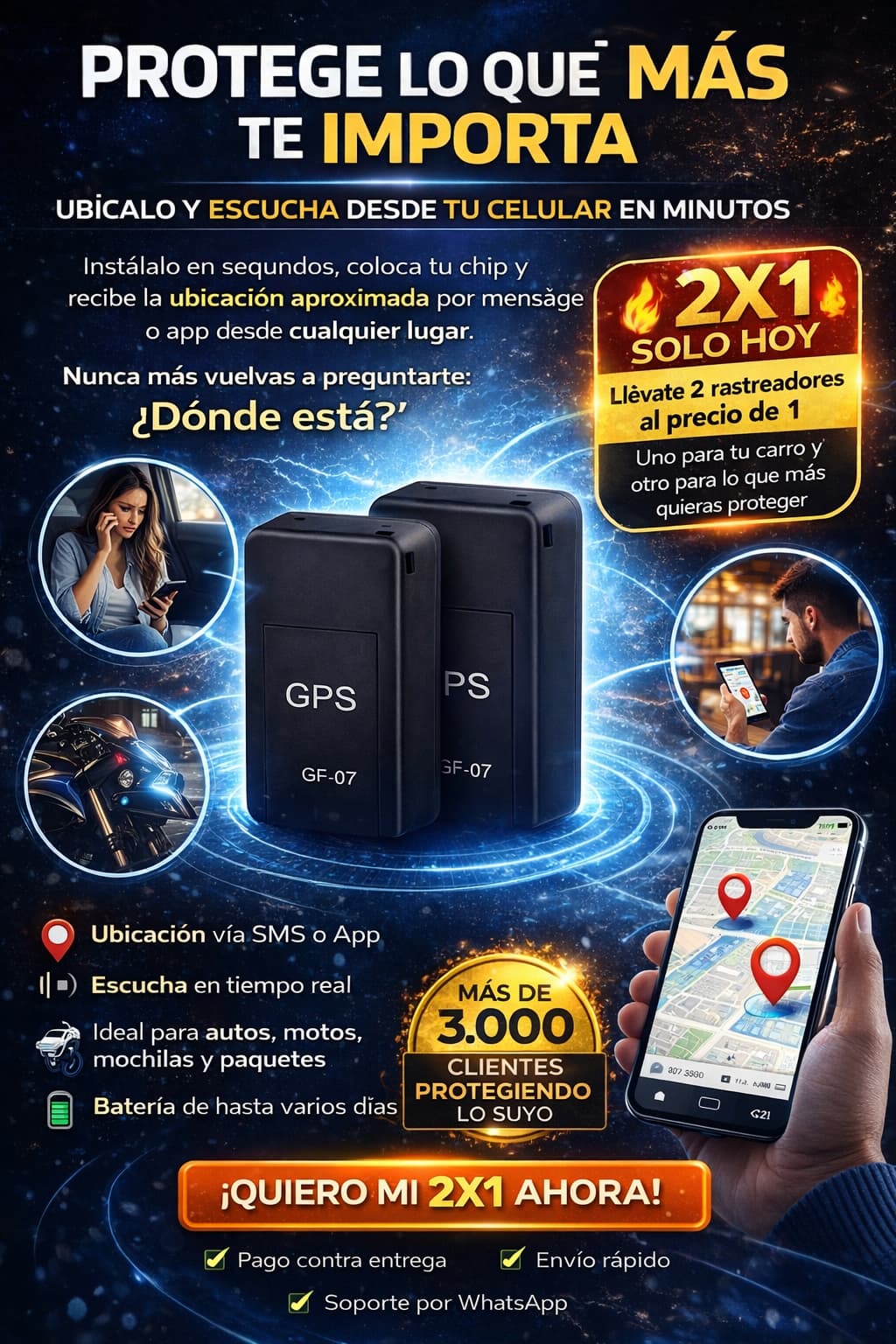 Rastreador Pro™ - 2X1
