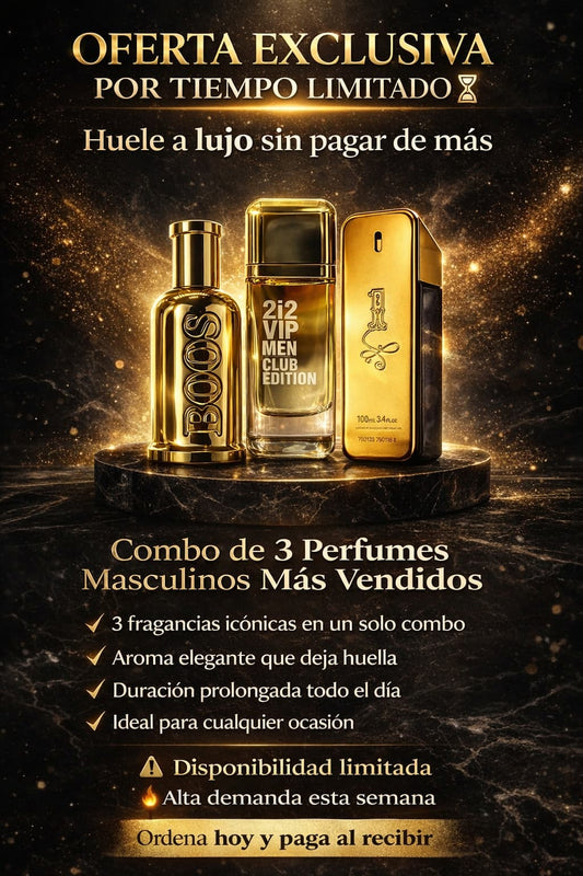 Pack de 3 Perfumes de Éxito