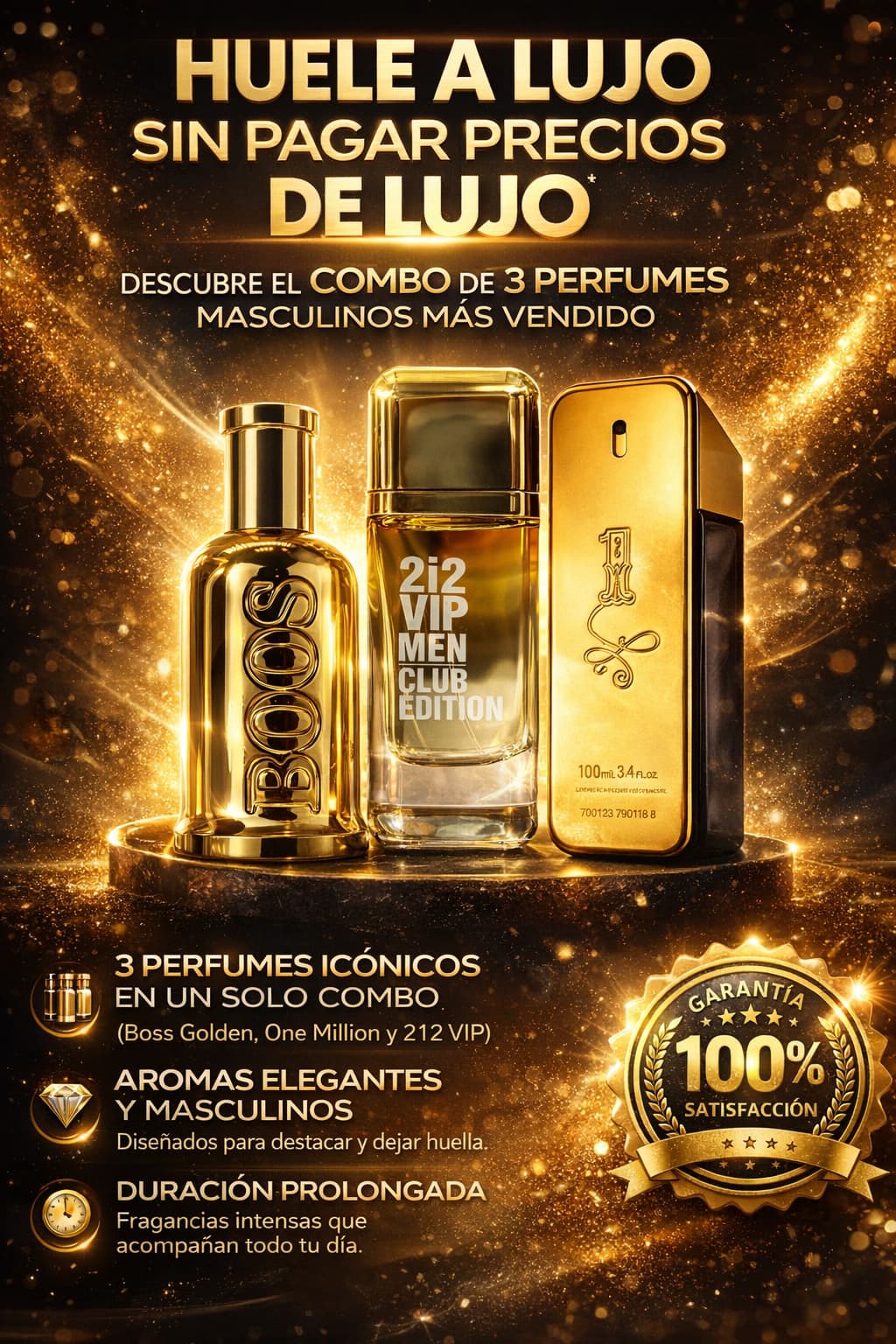 Pack Perfumes de Éxito - 3 Perfumes de 100ml que Impactan