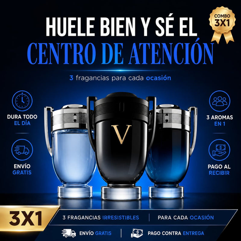 Combo Invictus — 3 Perfumes